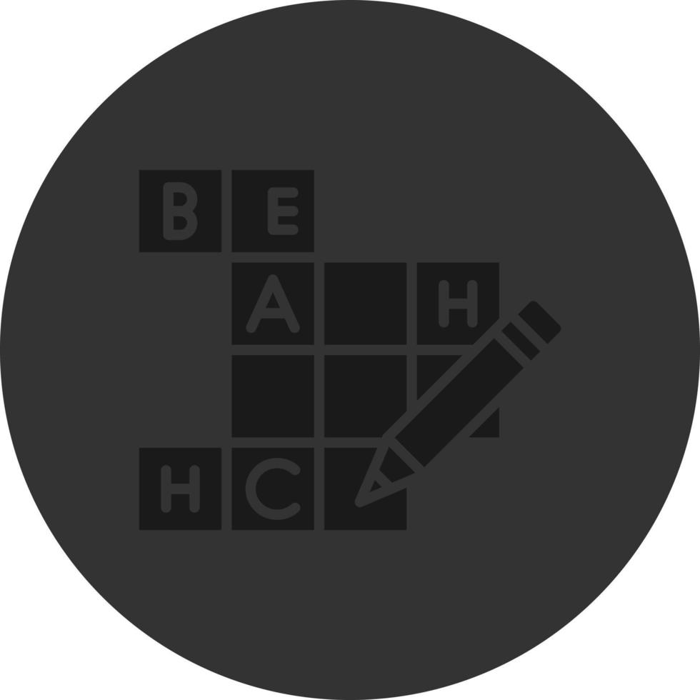 Crossword Creative Icon Design vector
