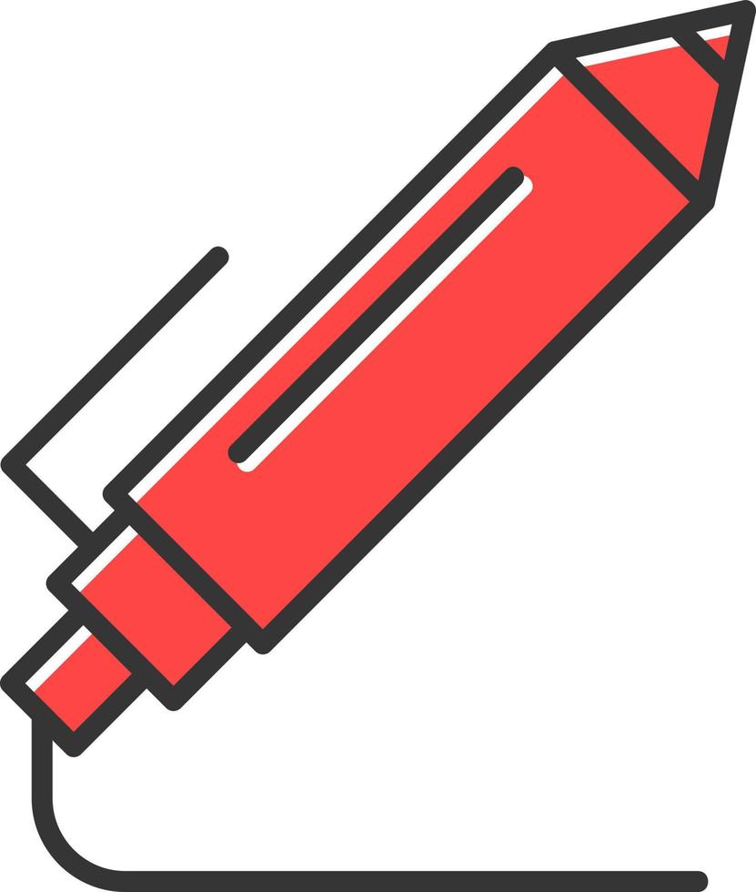 Light Pen Creative Icon Design vector