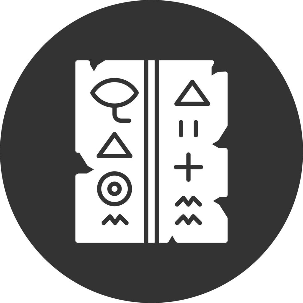 Hieroglyph Creative Icon Design vector