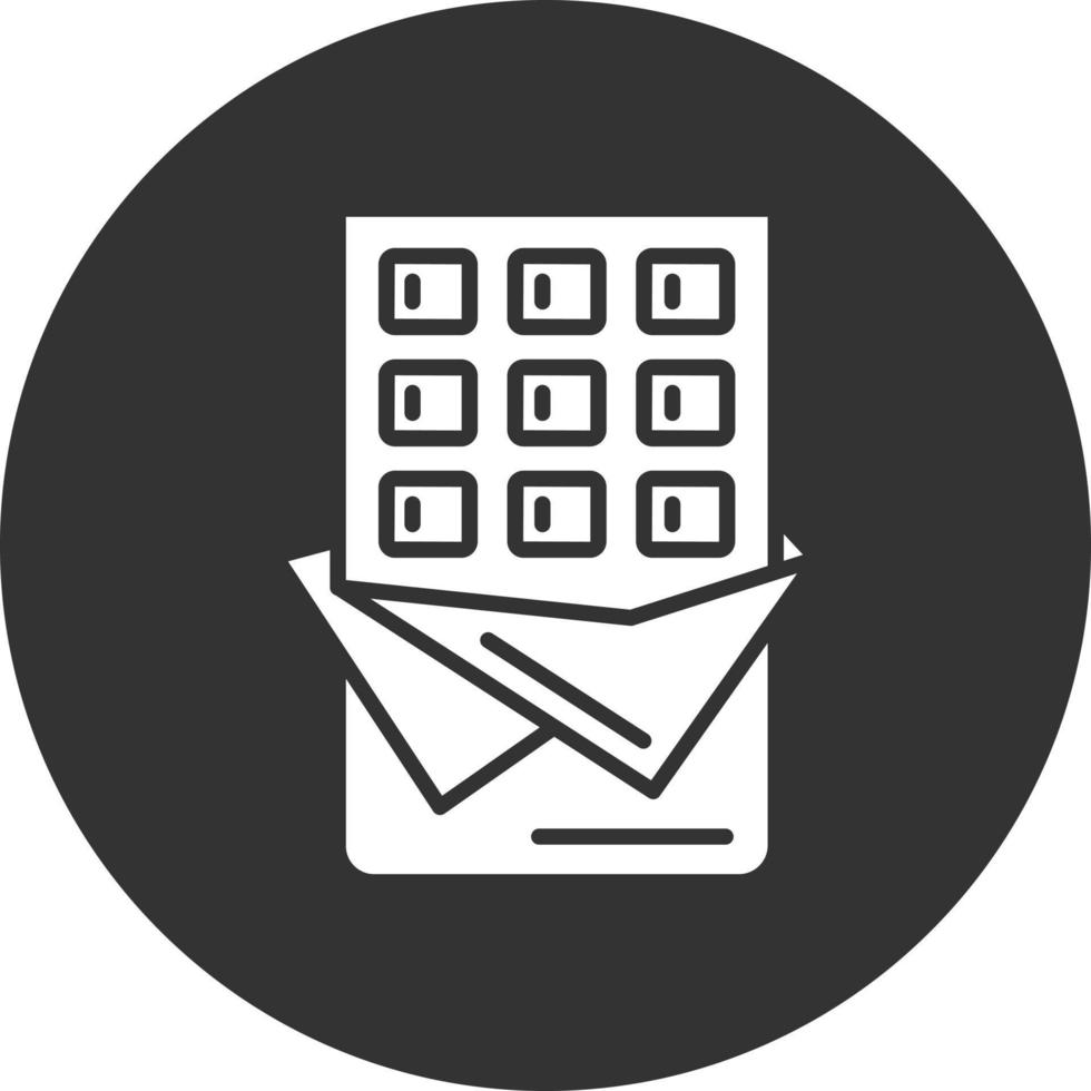 Chocolate Bar Creative Icon Design vector