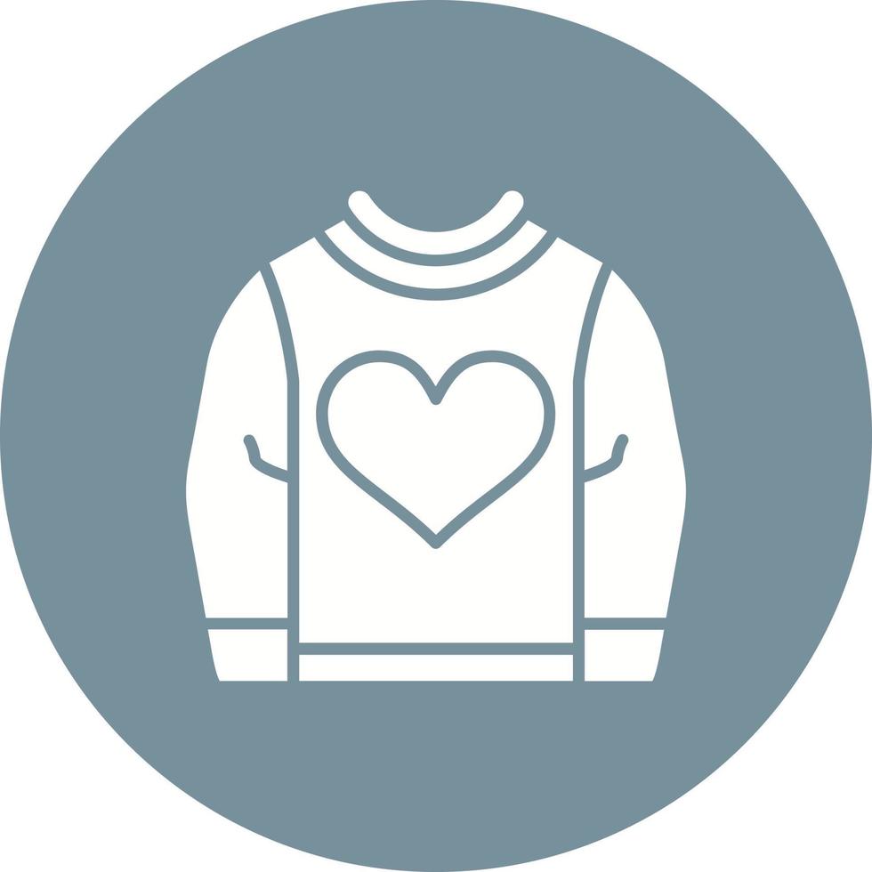 Sweatshirt Glyph Circle Icon vector