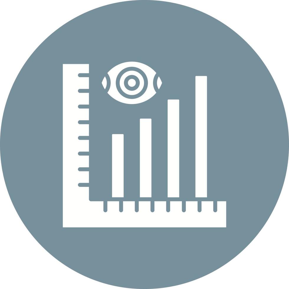 Descriptive Analytics Glyph Circle Icon vector