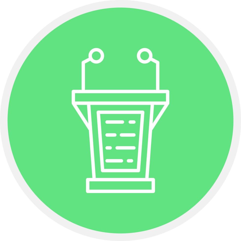 Lectern Creative Icon Design vector