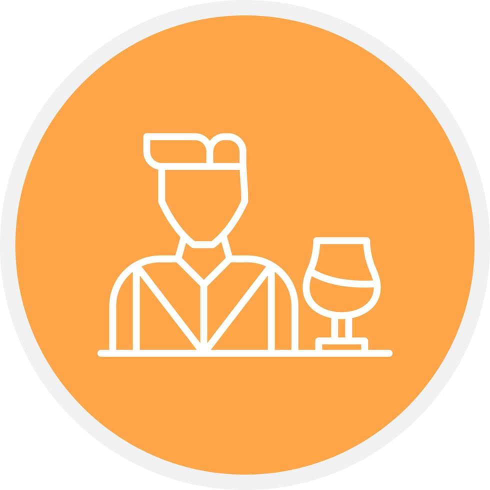 Bartender Creative Icon Design vector