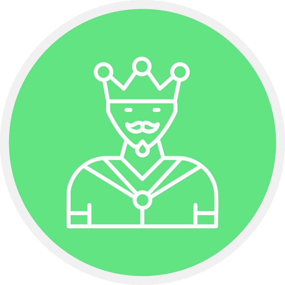 diseño de icono creativo rey vector