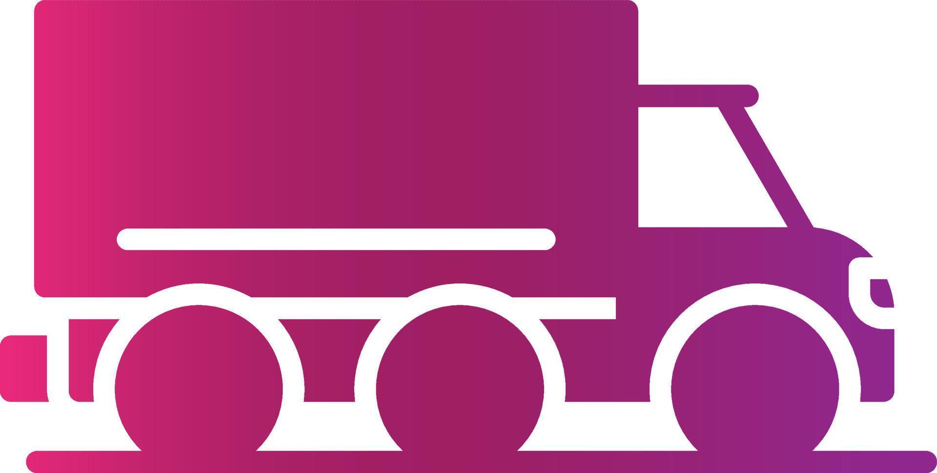 Cargo Truck Creative Icon Design vector