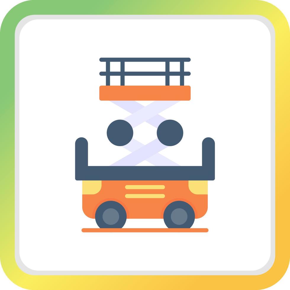 Scissor Lift Creative Icon Design vector