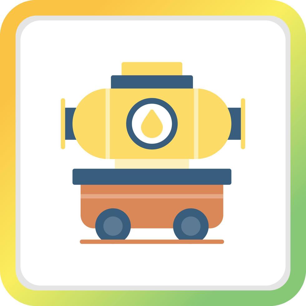 Tanker Truck Creative Icon Design vector