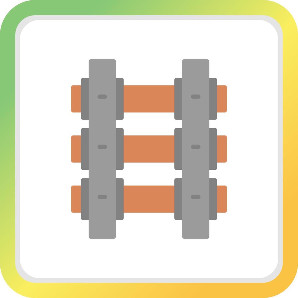 Train Tracks Creative Icon Design vector