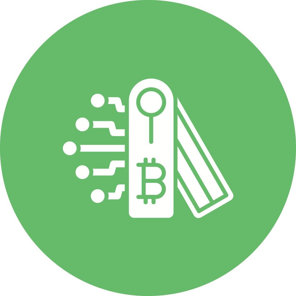 Hardware Wallet Glyph Circle Icon 16045947 Vector Art at Vecteezy