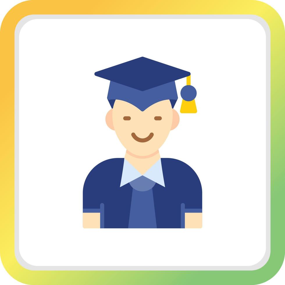 diseño de icono creativo graduado vector