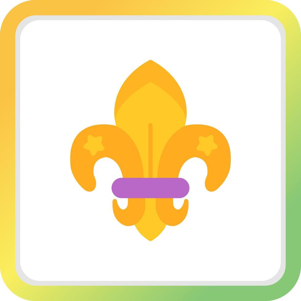 Fleur De Lis Creative Icon Design vector