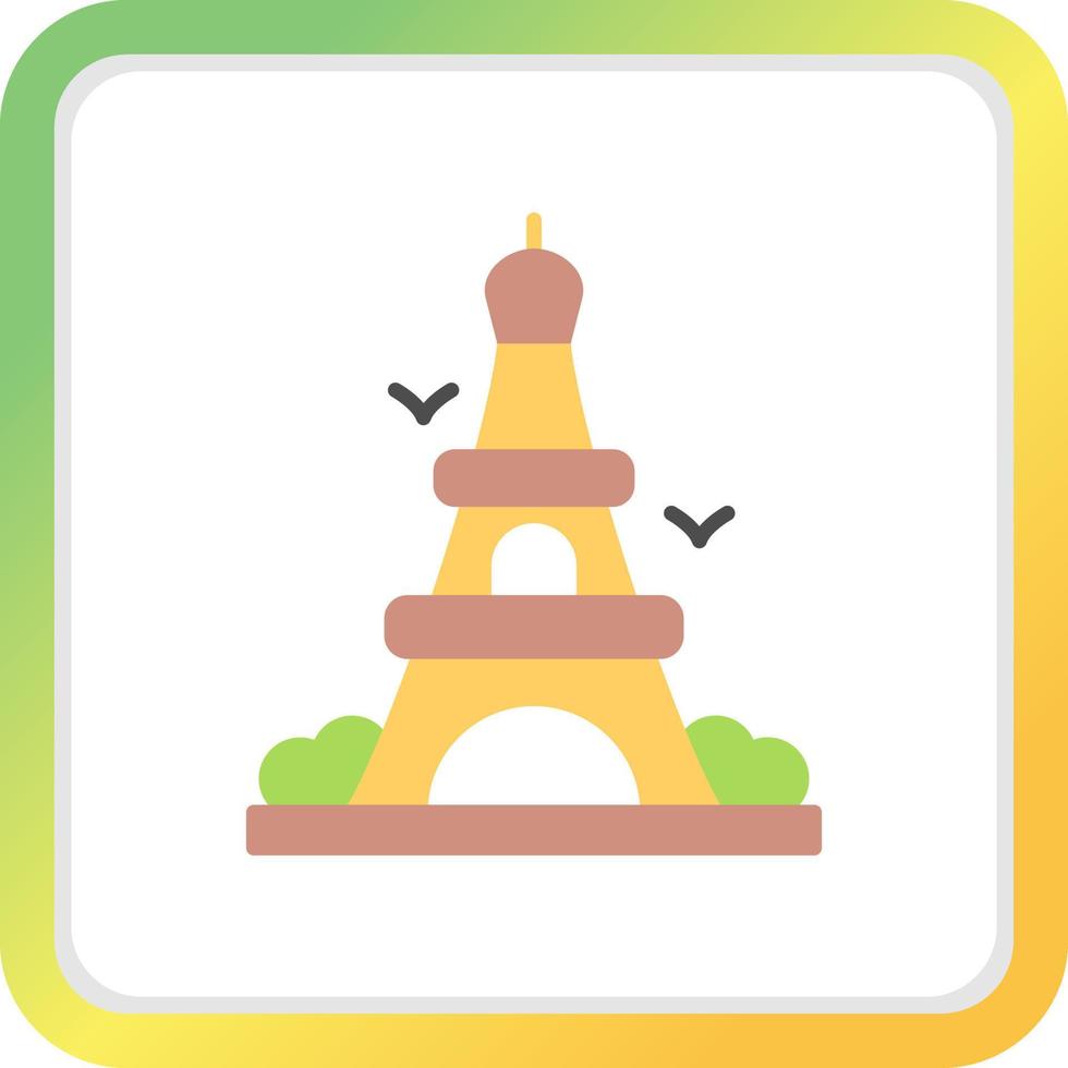 Eiffel Tower Creative Icon Design vector