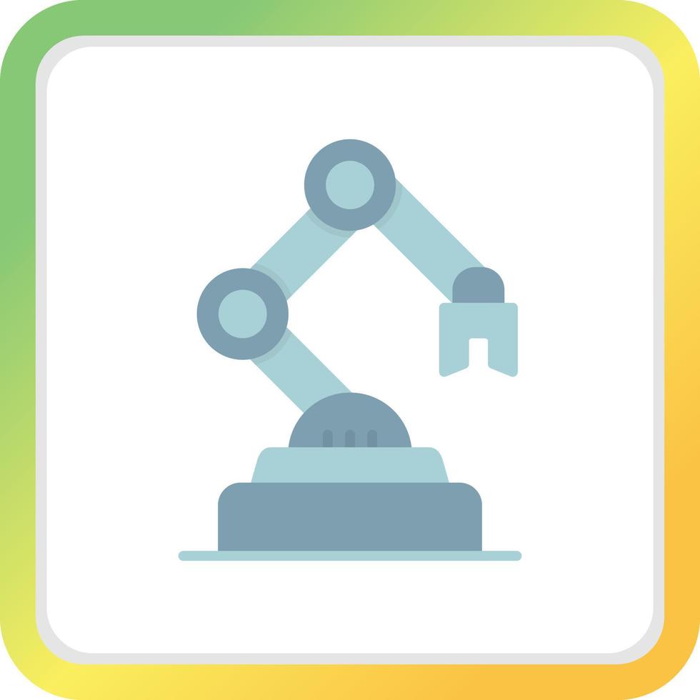 Industrial Robot Creative Icon Design vector