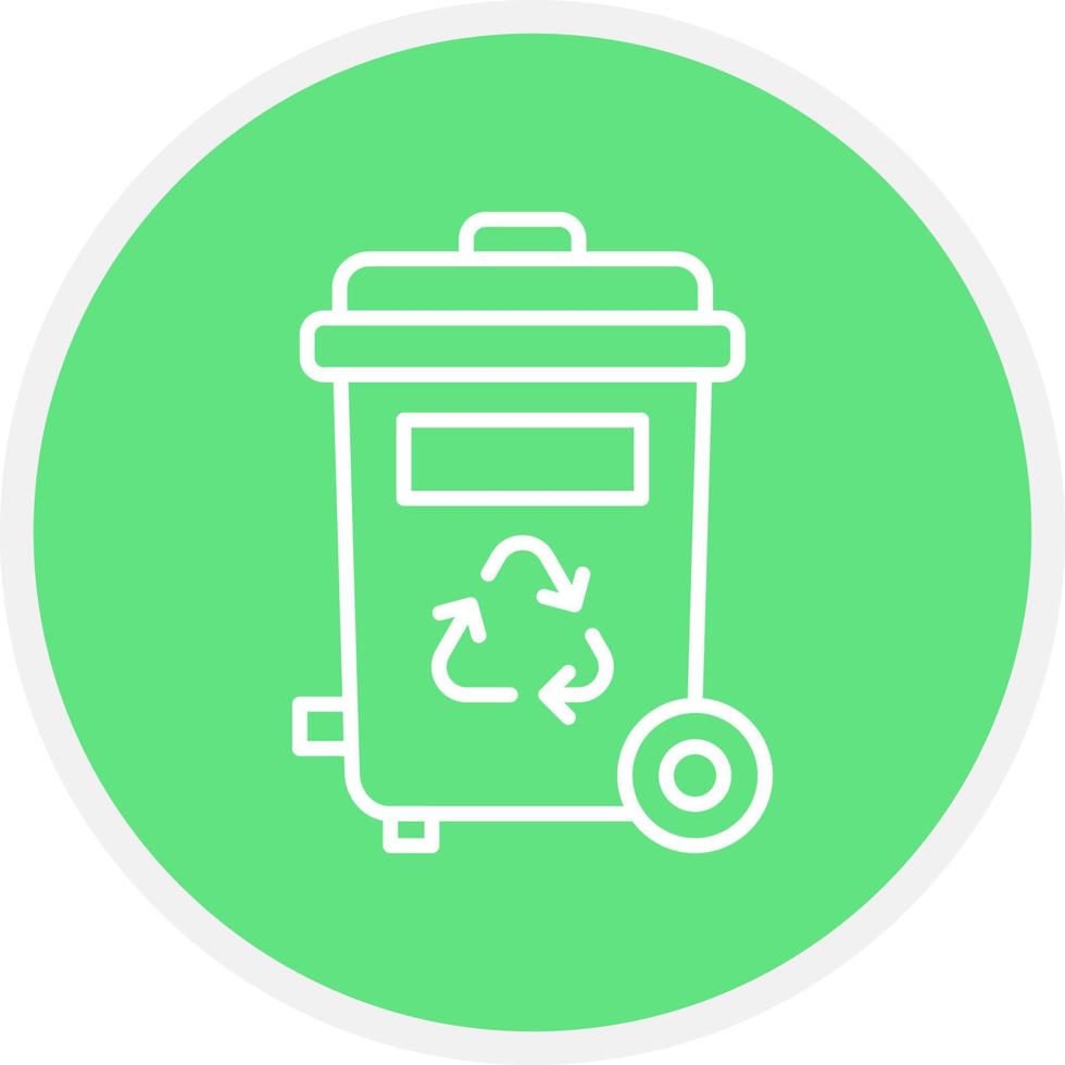 Trash Bin Creative Icon Design vector