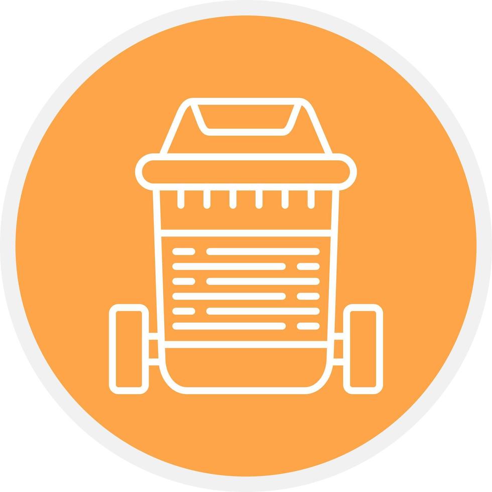 Trash Bin Creative Icon Design vector