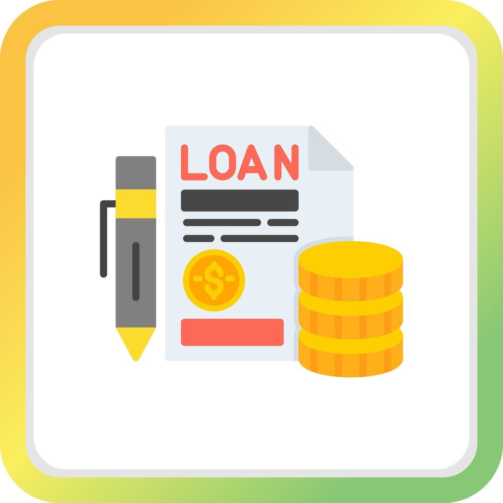Loan Creative Icon Design vector
