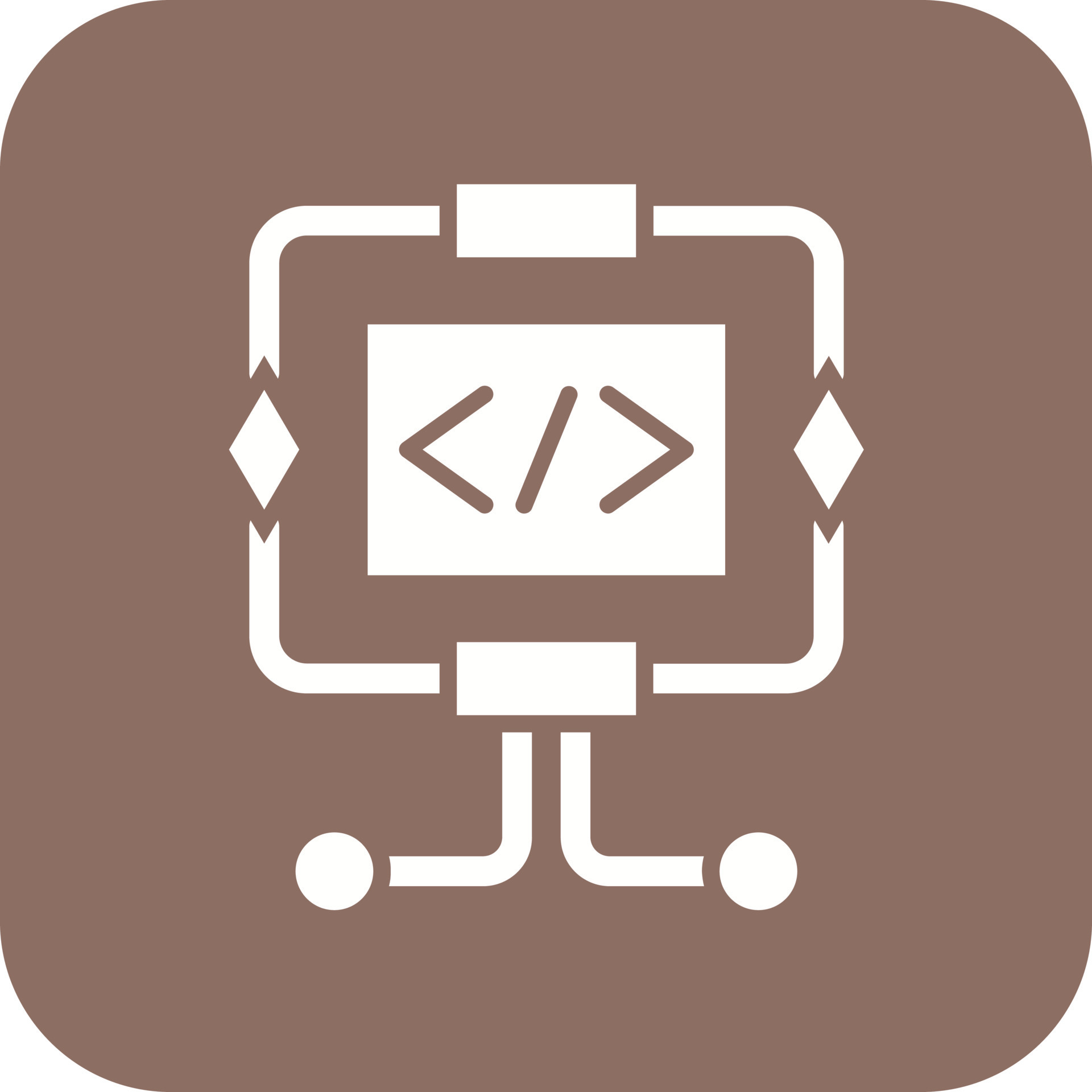 Algorithm Glyph Round Corner Background Icon 16046584 Vector Art at ...