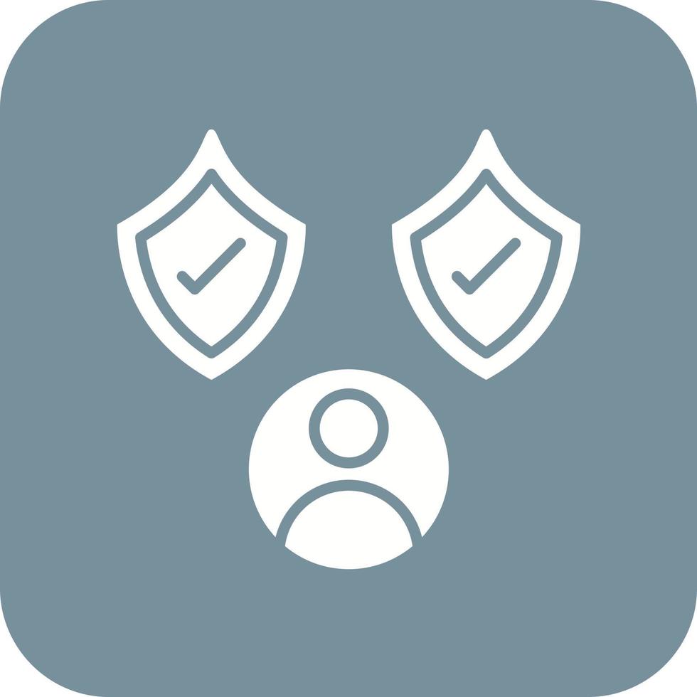 Selection Glyph Round Corner Background Icon vector