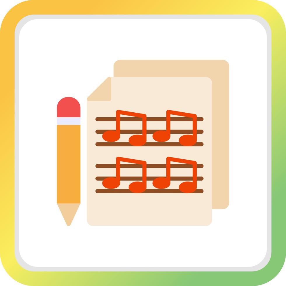 Music Score Creative Icon Design vector