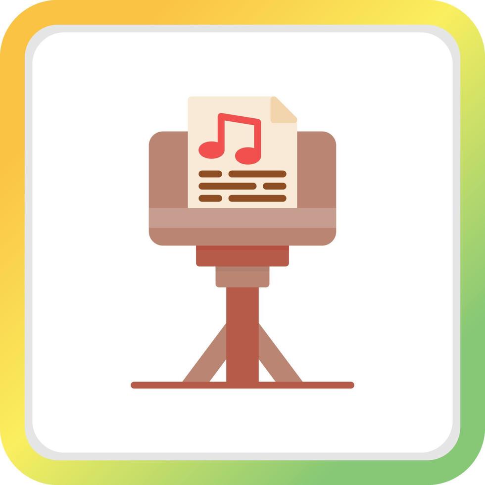 Music Stand Creative Icon Design vector