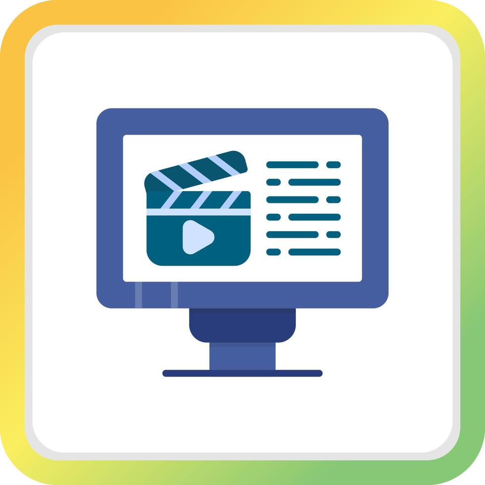 Video Creative Icon Design vector