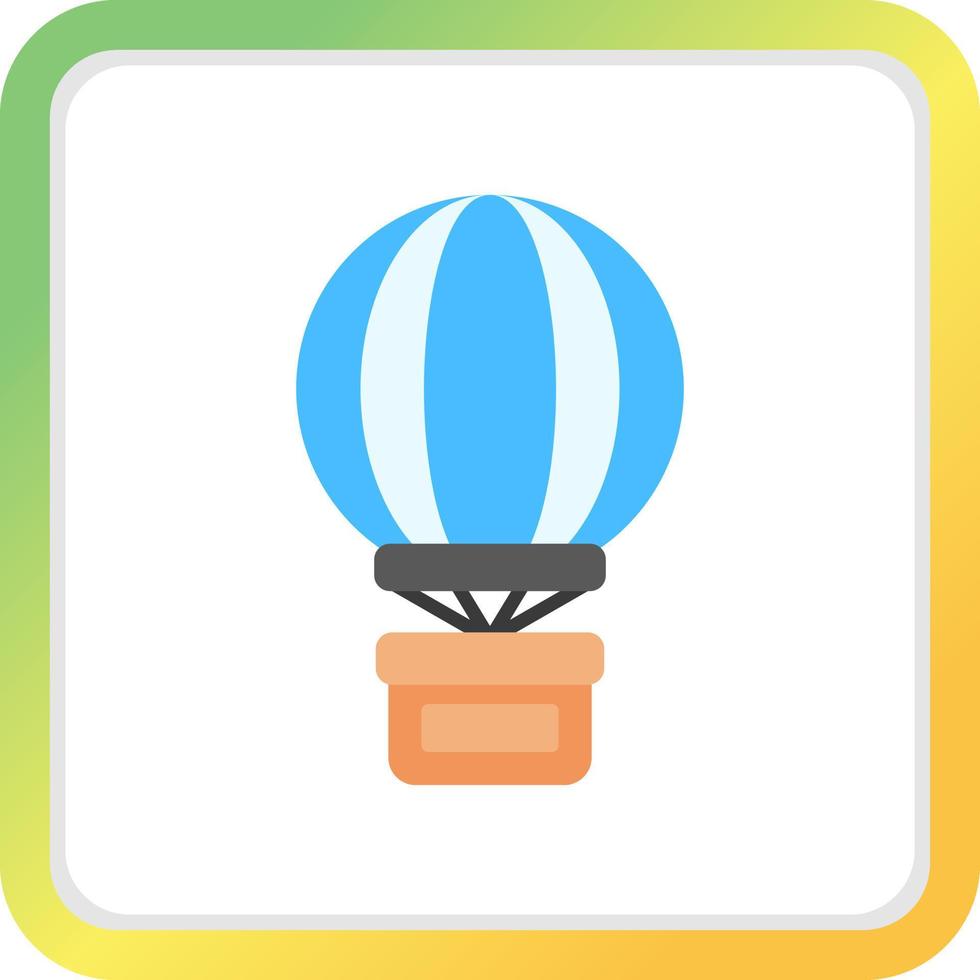 Hot Air Balloon Creative Icon Design vector