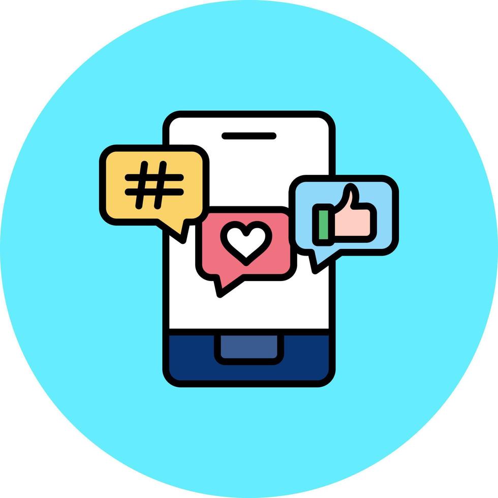 Social Media Creative Icon Design vector