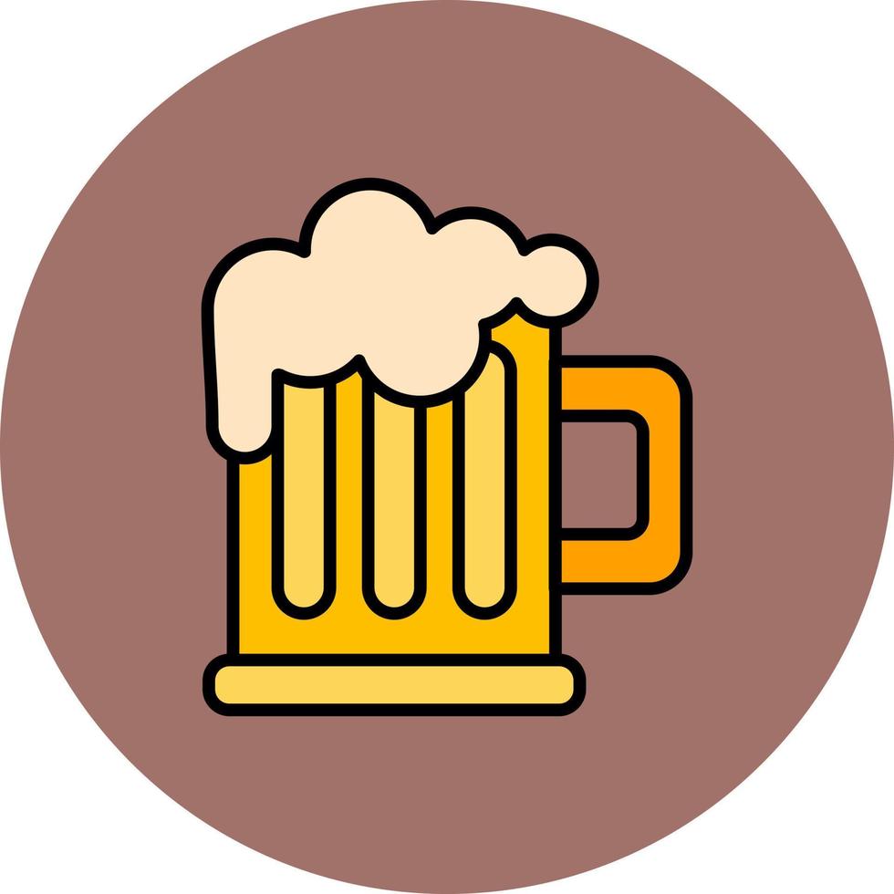 Pint Of Beer Creative Icon Design vector