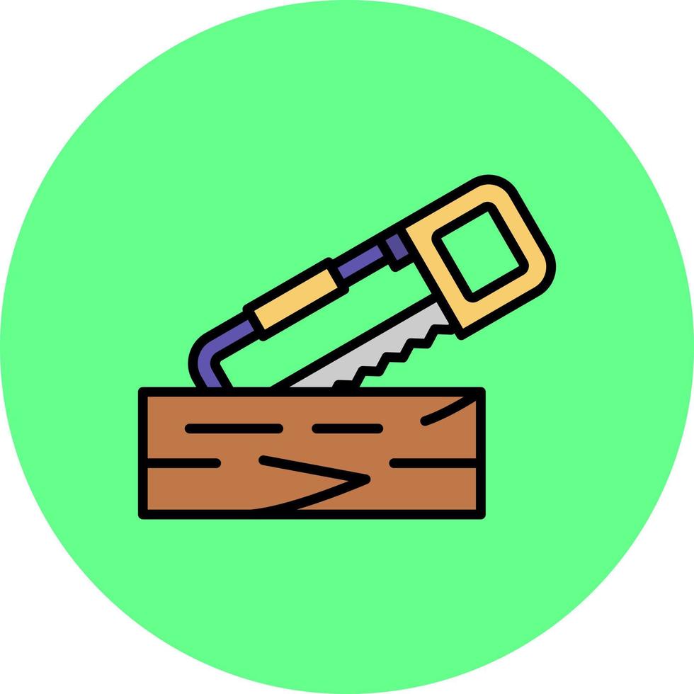 diseño de icono creativo de carpintería vector