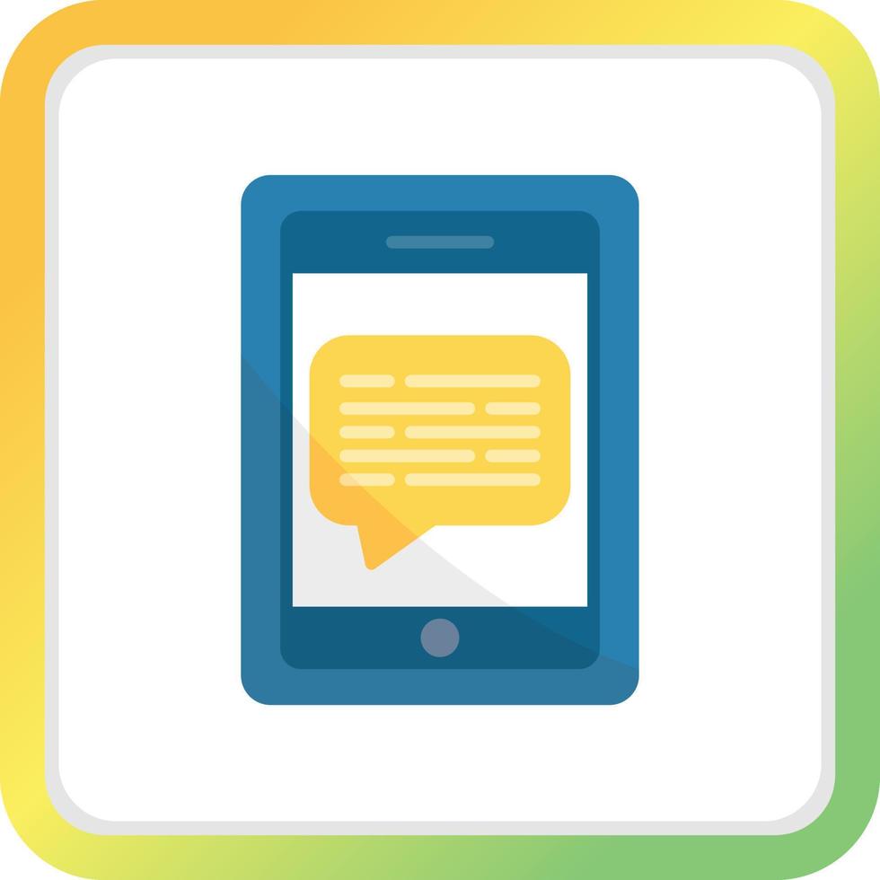 Message On Phone Creative Icon Design vector