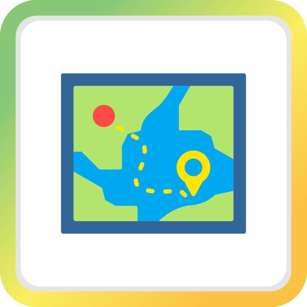 Map Creative Icon Design vector