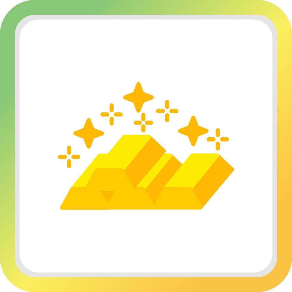 Gold Ingots Creative Icon Design vector