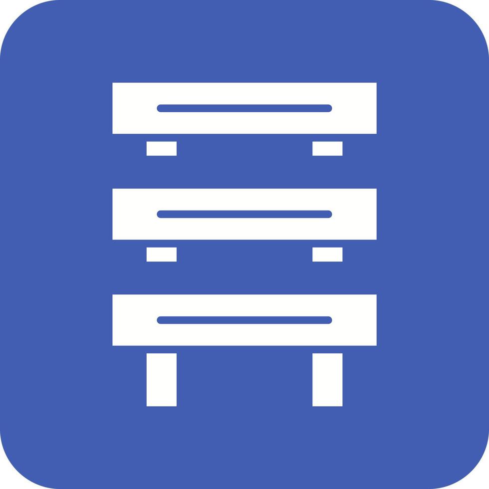 Hurdles Race Glyph Round Corner Background Icon vector
