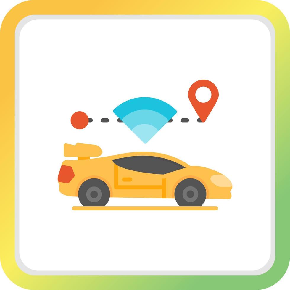 Self Driving Creative Icon Design vector