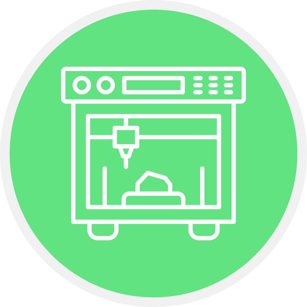 3d Printing Creative Icon Design vector