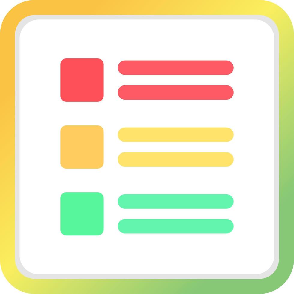 List Creative Icon Design vector