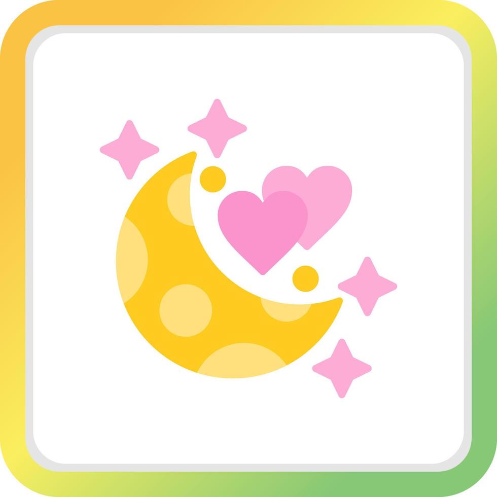 Honeymoon Creative Icon Design vector