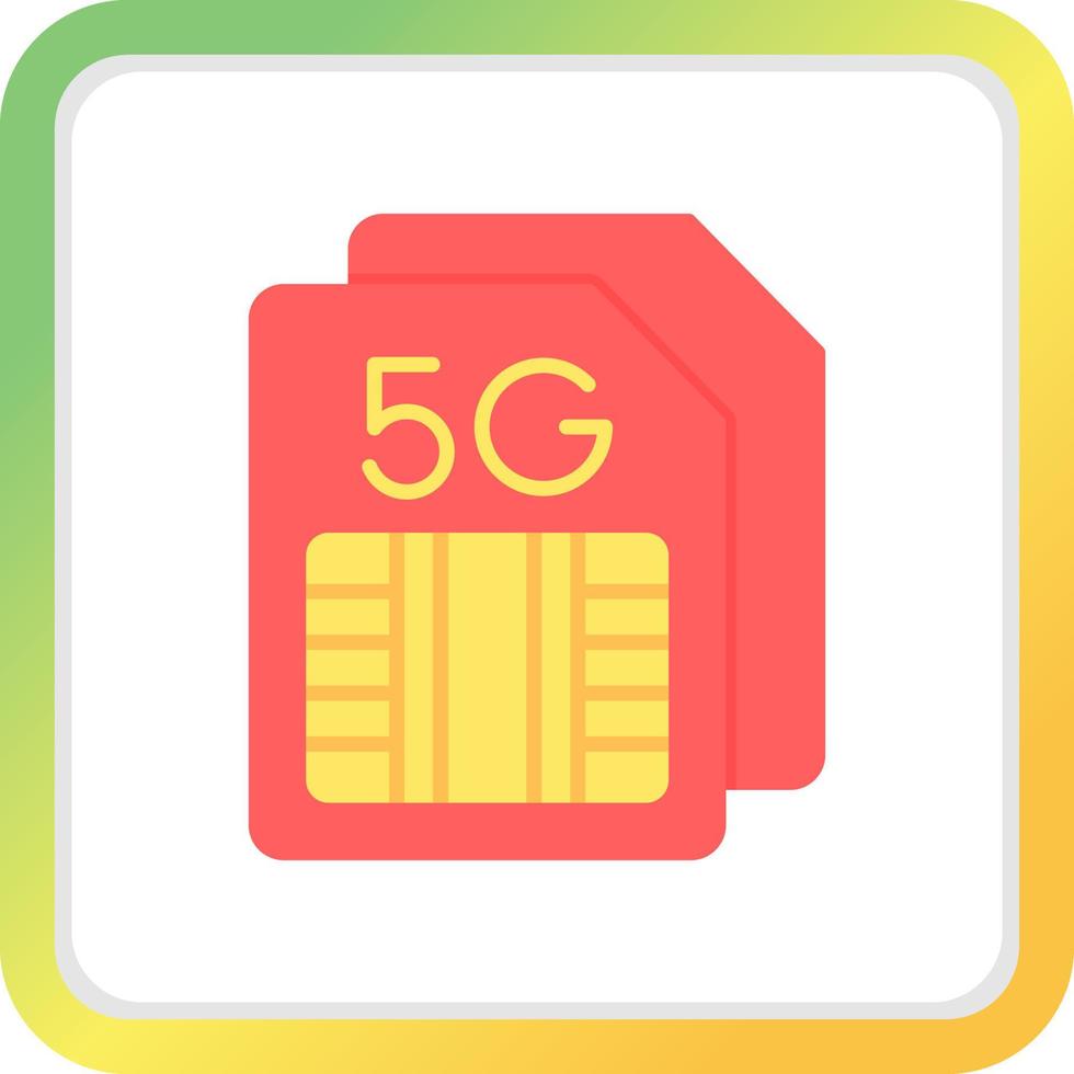 Sim Card Creative Icon Design vector