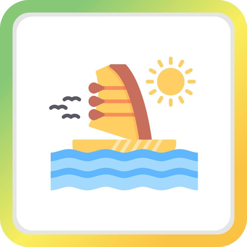 Windsurf Creative Icon Design vector