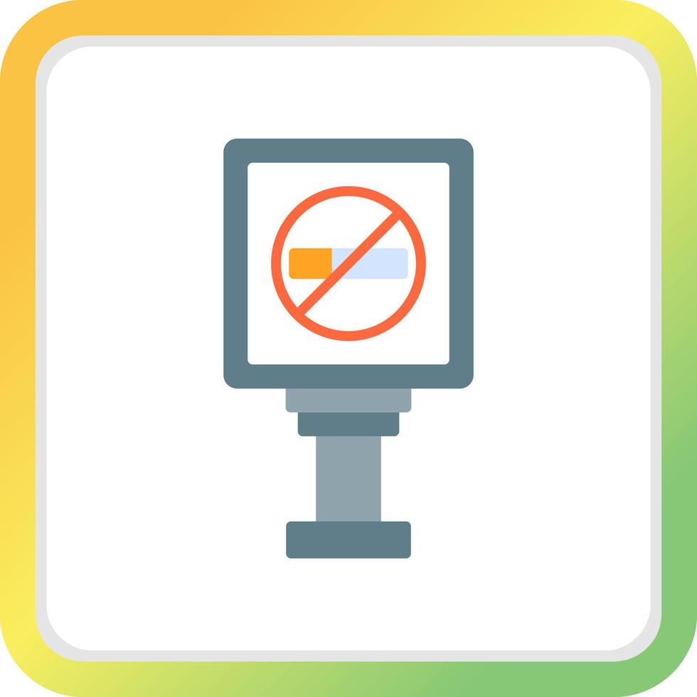 No Smoking Creative Icon Design vector