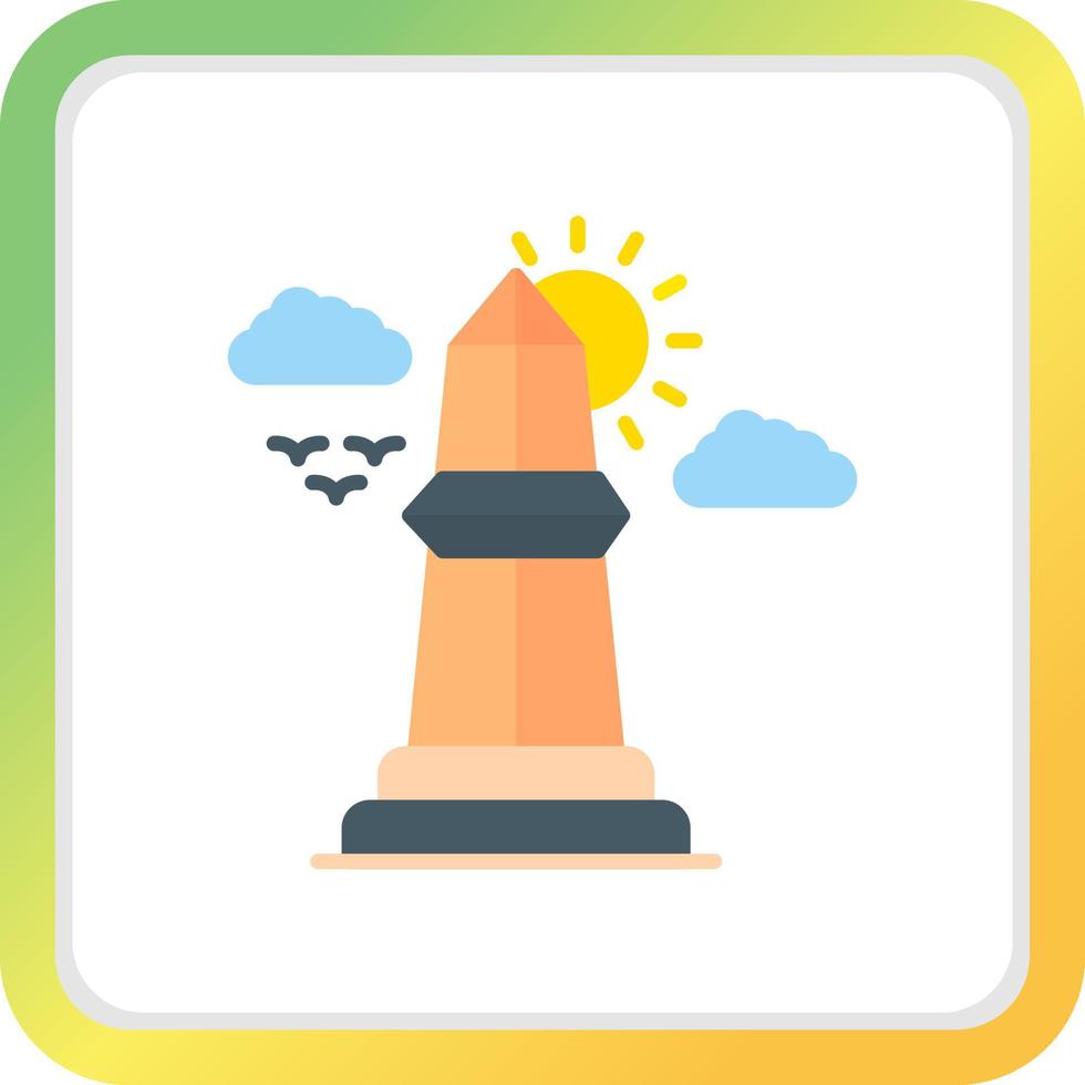 Obelisk Creative Icon Design vector
