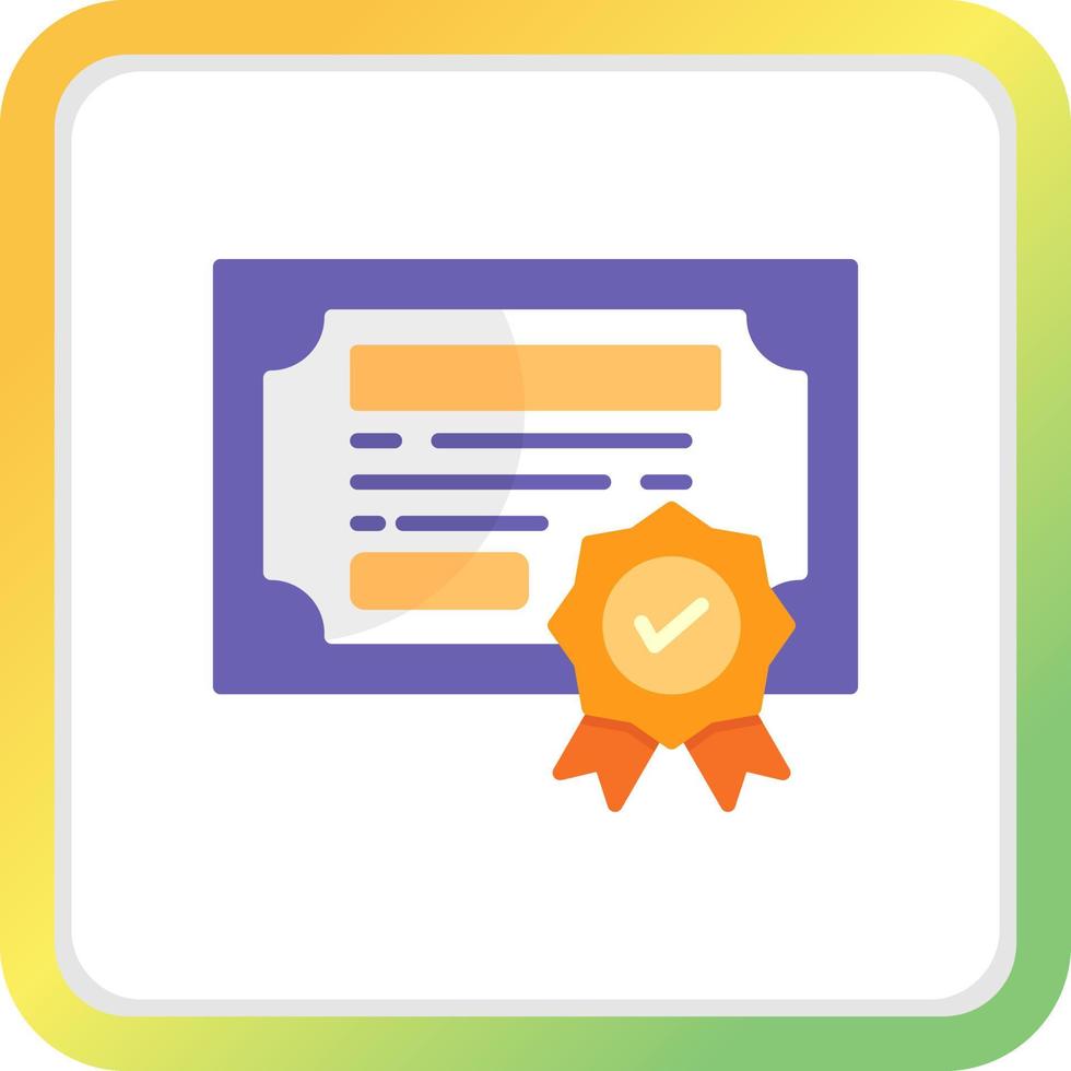 diseño de icono creativo de certificación vector