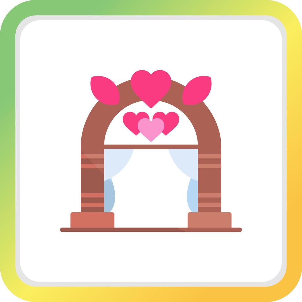 Wedding Arch Creative Icon Design vector
