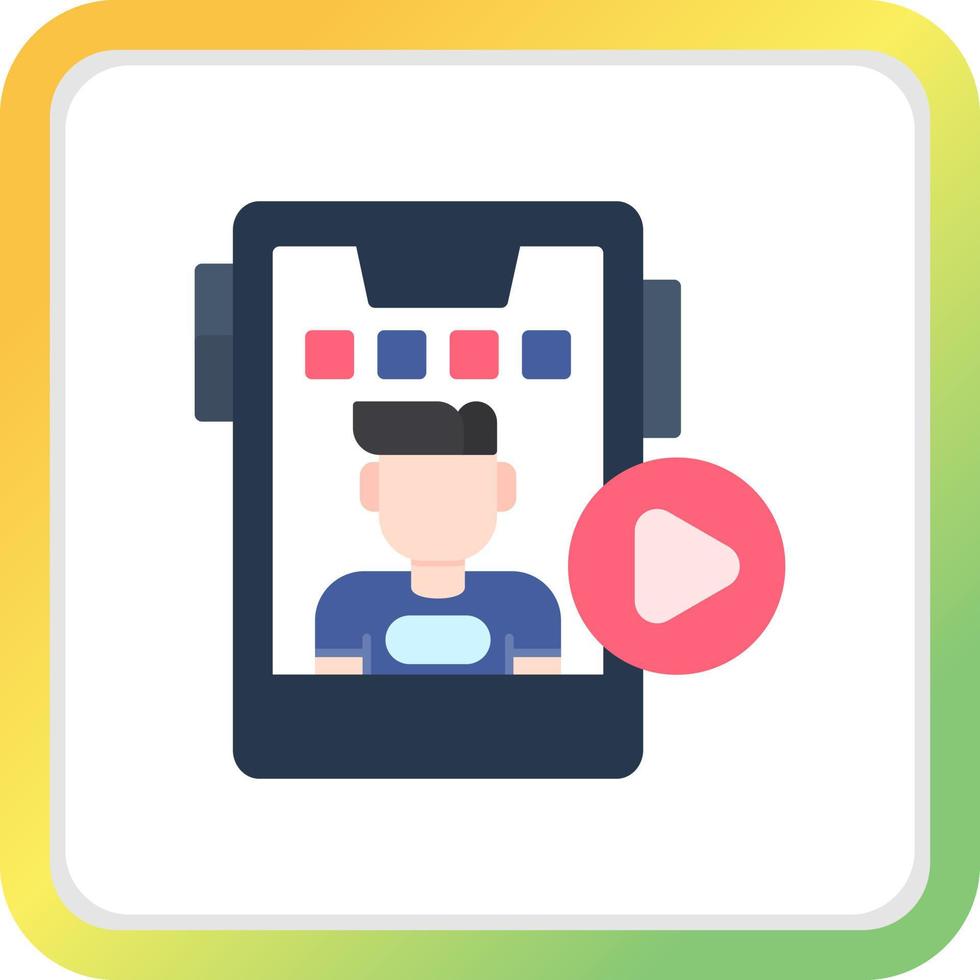 Online Streaming Creative Icon Design vector