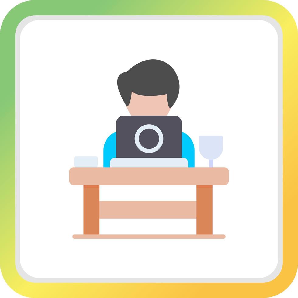 Work From Home Creative Icon Design vector