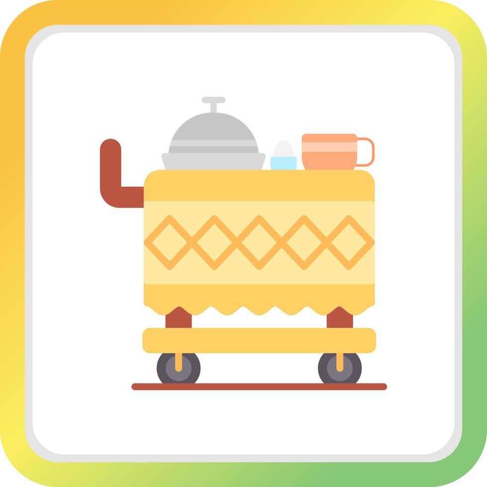 Food Cart Creative Icon Design vector