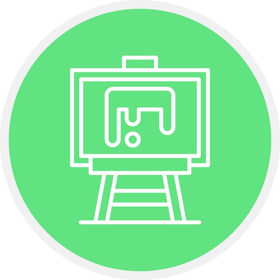 Paint Canvas Creative Icon Design vector