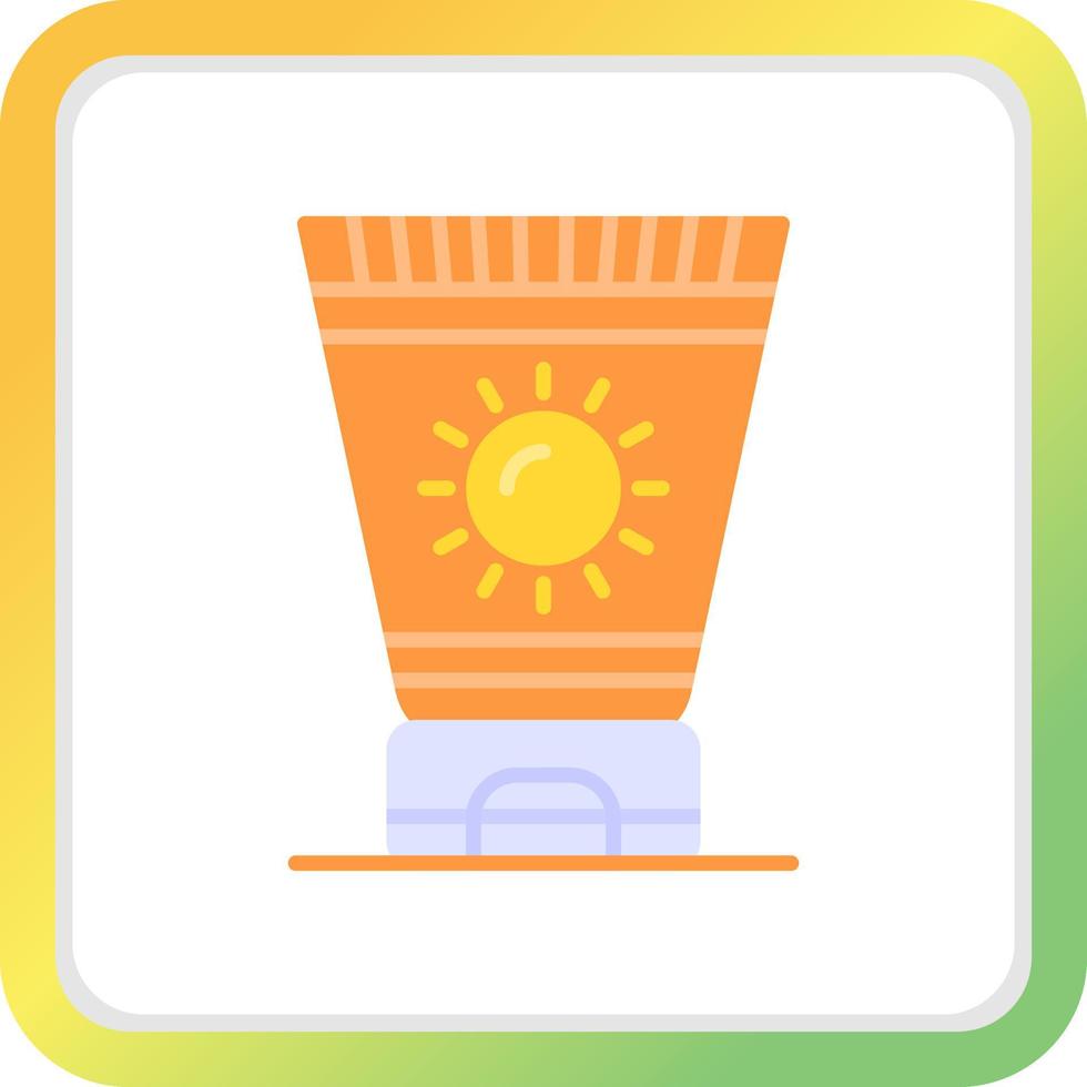 Sun Cream Creative Icon Design vector