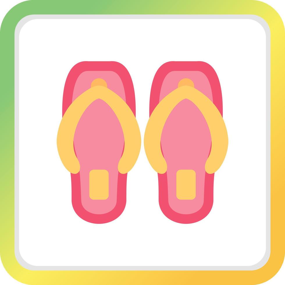 Flip Flops Creative Icon Design vector
